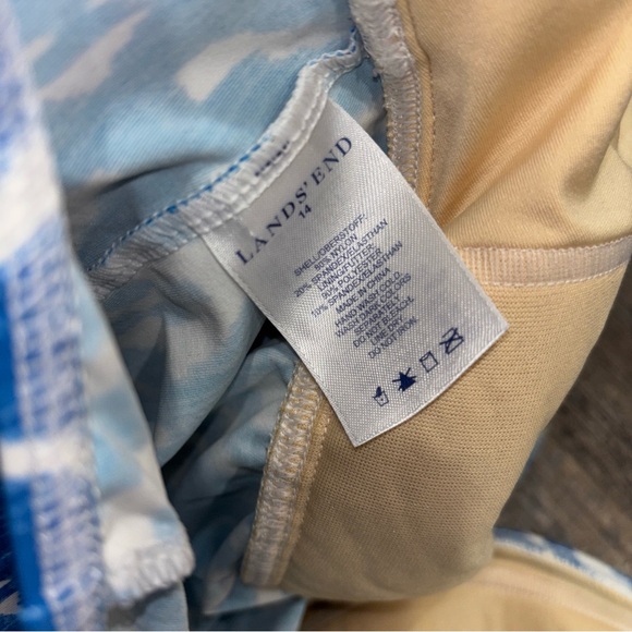 Lands’ End Tankini Top Size 14 Women’s No Underwire Swim Beach - Picture 5 of 5